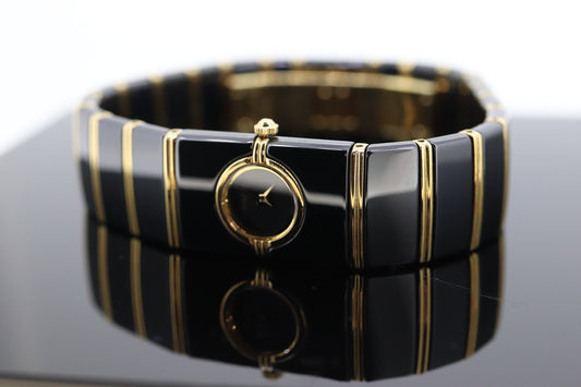 RADO 18k High Tech Ceramic and Stainless Steel Watch. RADO DiaStar Bracelet Watch. st(374)