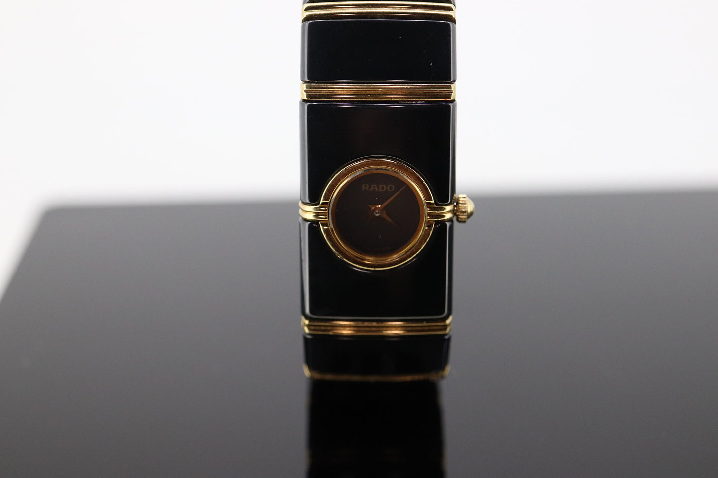 RADO 18k High Tech Ceramic and Stainless Steel Watch. RADO DiaStar Bracelet Watch. st(374)