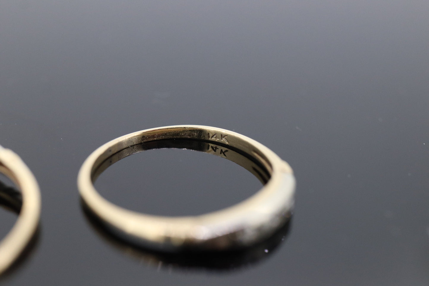 Art Deco Engagement Wedding Diamond Ring Set. Antique FIDELITY Wedding Ring Set. 14k Multi-Tone with a Diamond. st(106/37)