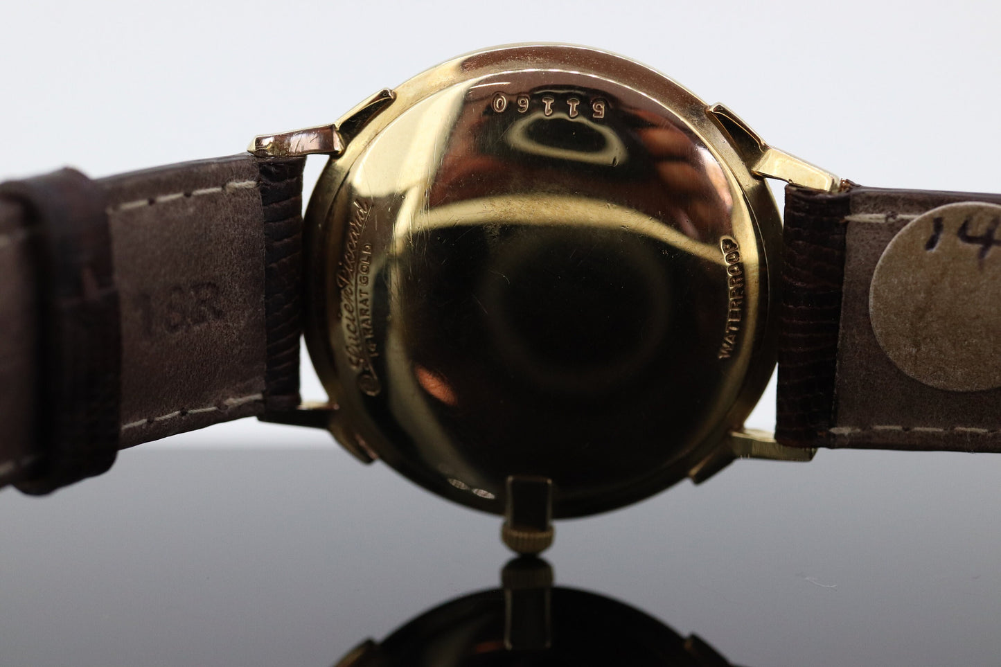 14k Lucien Piccard. Vintage Lucien Piccard 51160 Mechanical watch Mens (9-00)