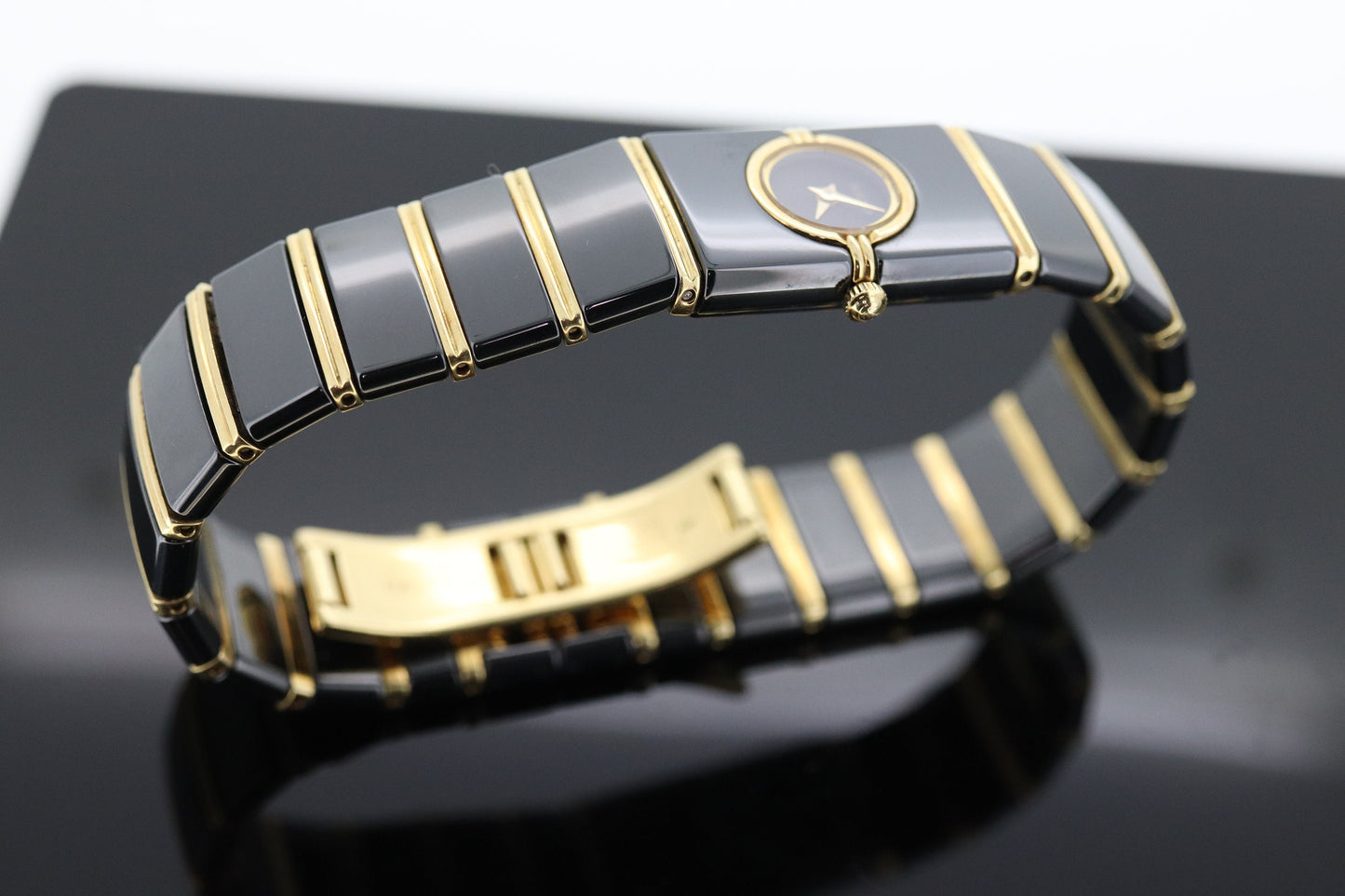 RADO 18k High Tech Ceramic and Stainless Steel Watch. RADO DiaStar Bracelet Watch. st(374)