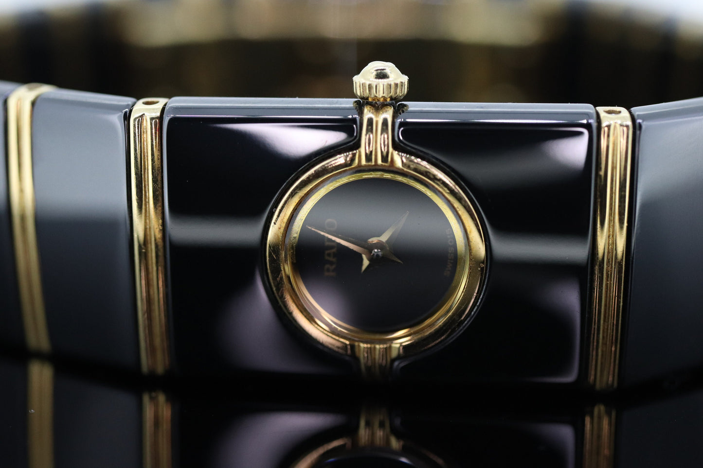 RADO 18k High Tech Ceramic and Stainless Steel Watch. RADO DiaStar Bracelet Watch. st(374)