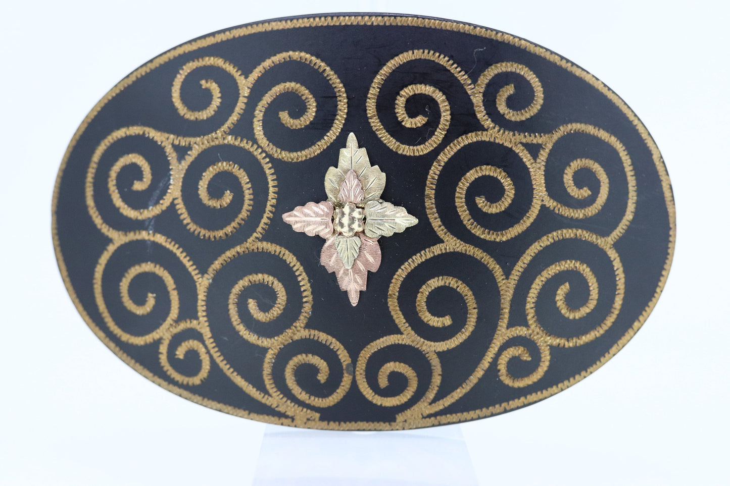 Black Hills Gold Belt BUCKLE. 10k Inlay BELT Buckle. Black Hill Belt Buckle with 10k inlays. (st86)