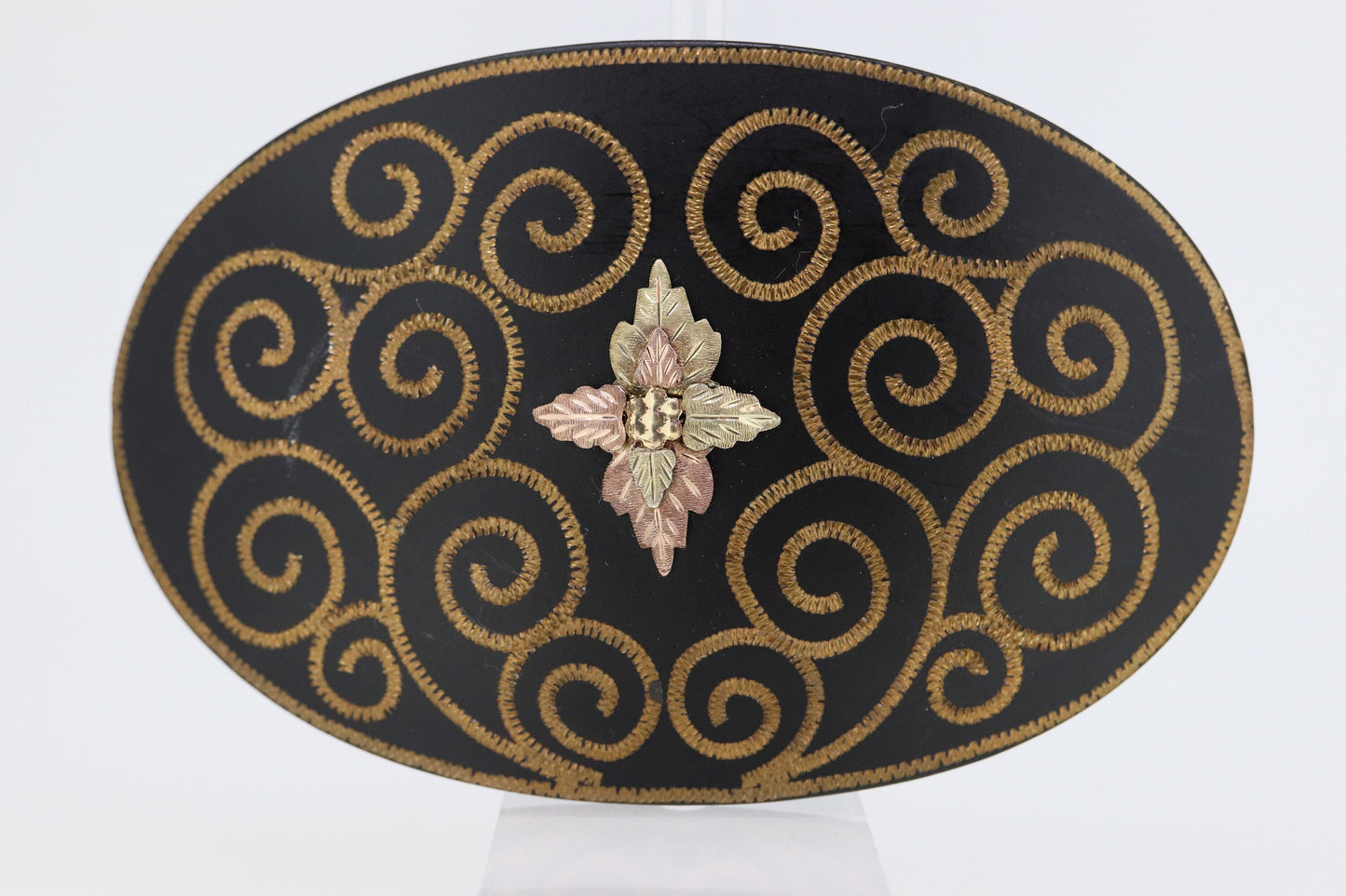 Black Hills Gold Belt BUCKLE. 10k Inlay BELT Buckle. Black Hill Belt Buckle with 10k inlays. (st86)