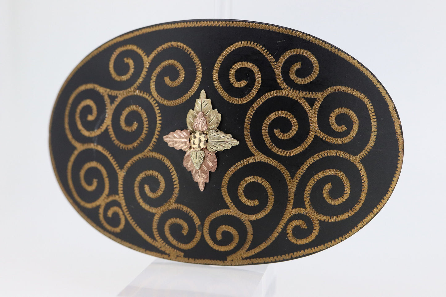 Black Hills Gold Belt BUCKLE. 10k Inlay BELT Buckle. Black Hill Belt Buckle with 10k inlays. (st86)