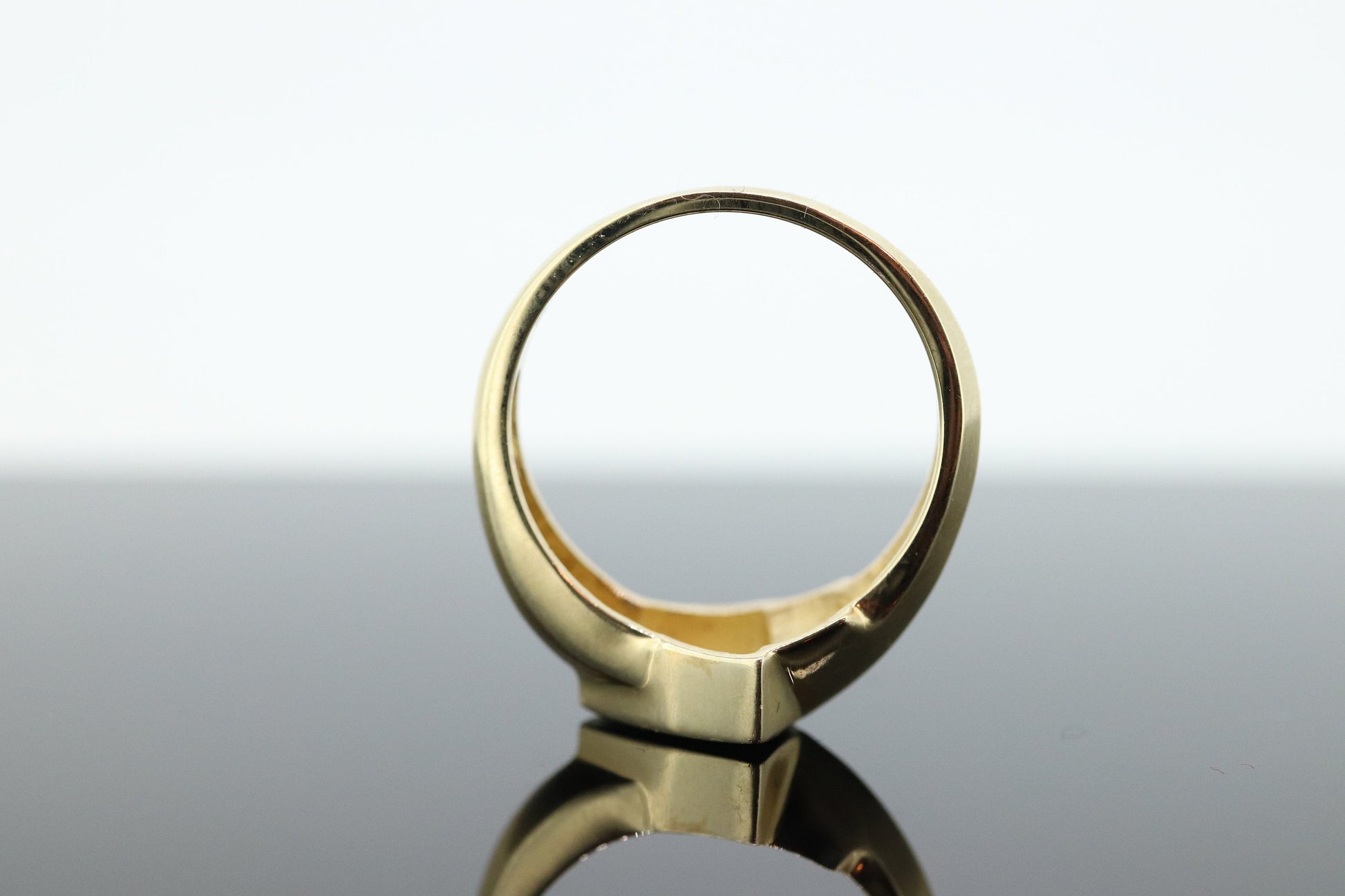 14k Opal inlay ring. Triangle OPAL bezel set ring. Made by BO. st(207)