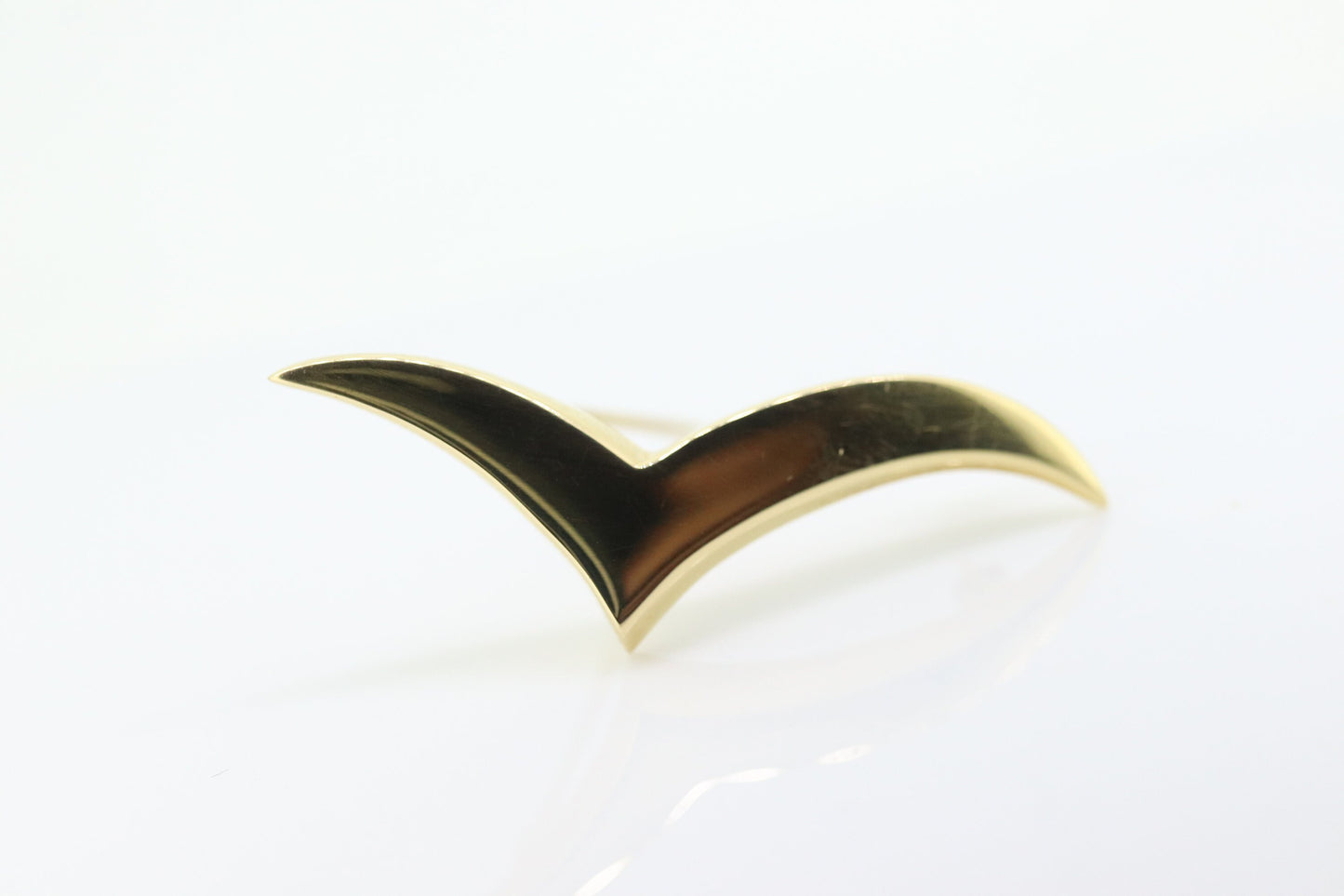 18k Tiffany Seagull Check Brooch. Tiffany and Co. SEAGULL Brooch. Tiffany and Company BROOCH st(259)