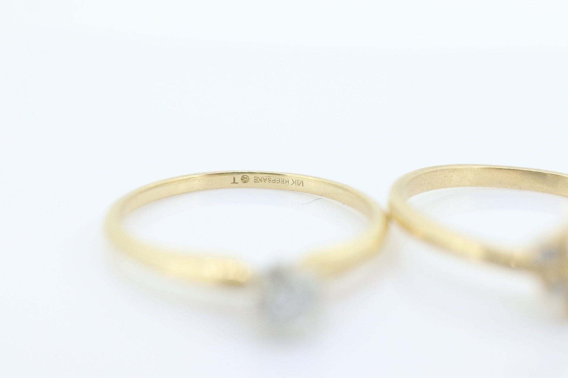 Round Diamond Solitaire Ring with Jacket. 14k Engagement Ring Set Wedding Set Kit. Solitaire Enhancer st(92)