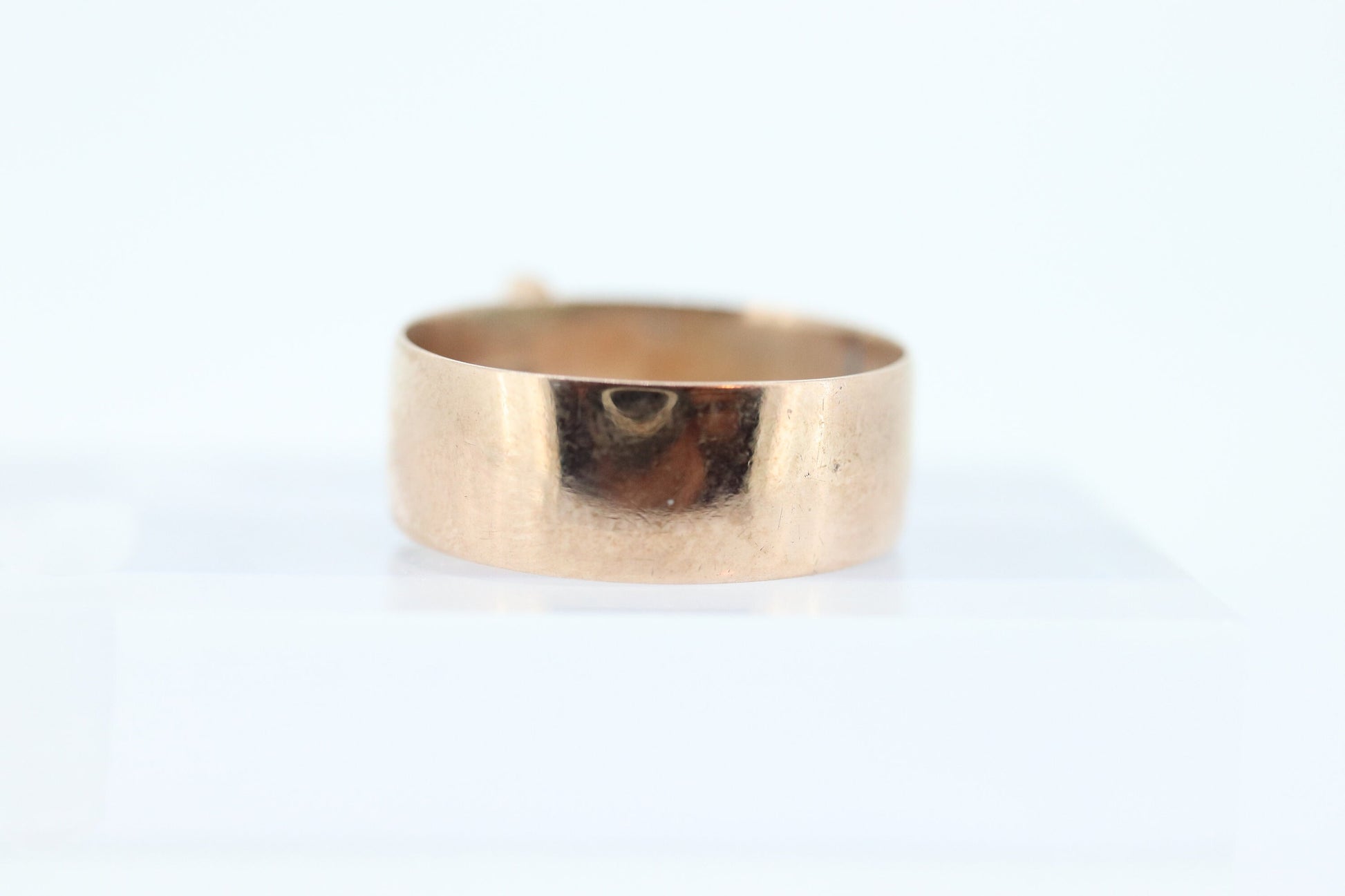 Antique 10k Victorian Emerald Star Burst Wide ring. Antique emerald STAR Burst Rose Gold Wide band cigar ring. st(98)