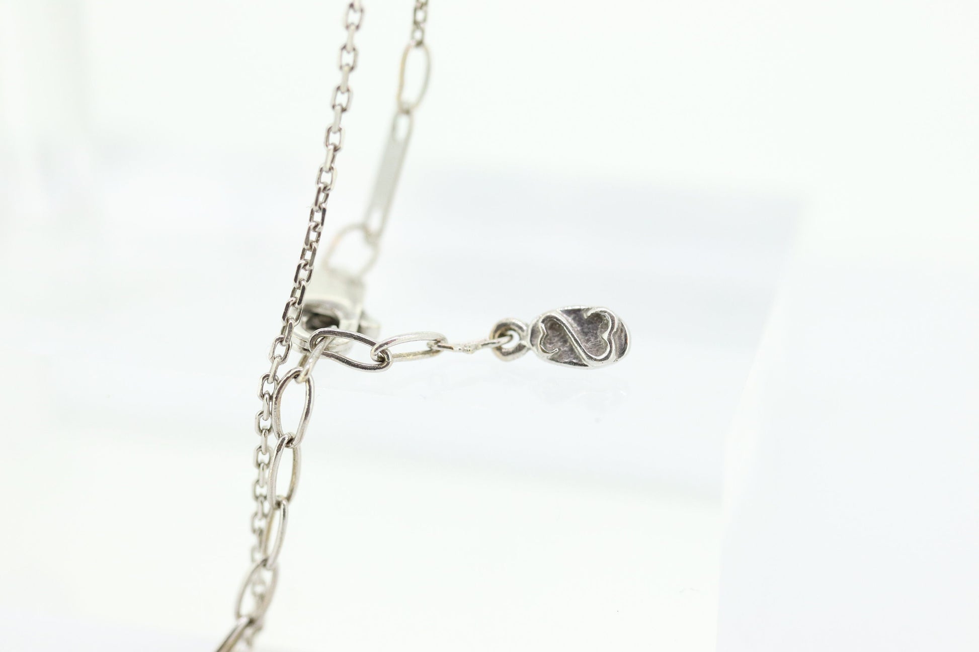 14k Jane Seymour Open Heart diamond pendant and necklace. 14k LARGE Double Heart JWBR Diamond Infinity Pendant. st(179)