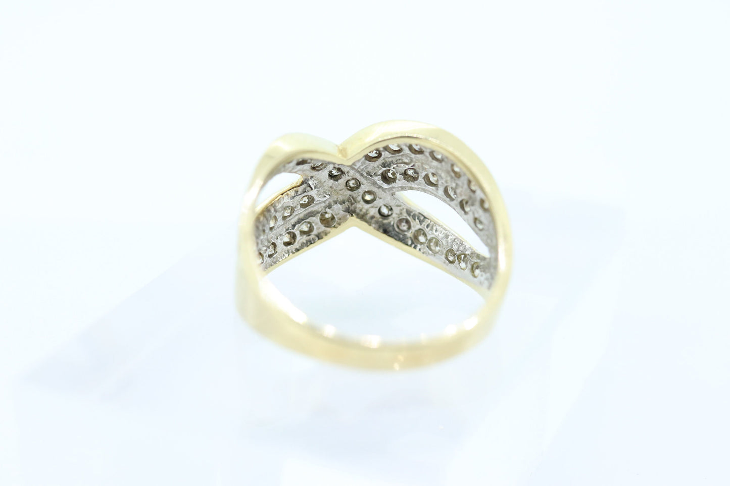 14k Diamond Cross X X X channel band. Diamond X Infinity Ring. Diamond Eternity band.