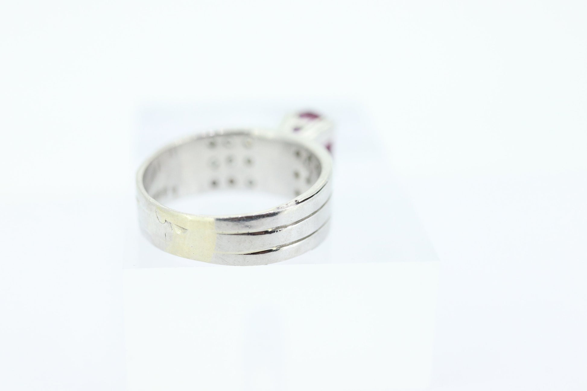 Natural Ruby Diamond Ring. PLATINUM Ruby Solitaire engagement ring. Oval ruby Platinum ring. Diamonds. Wide band. st(470)