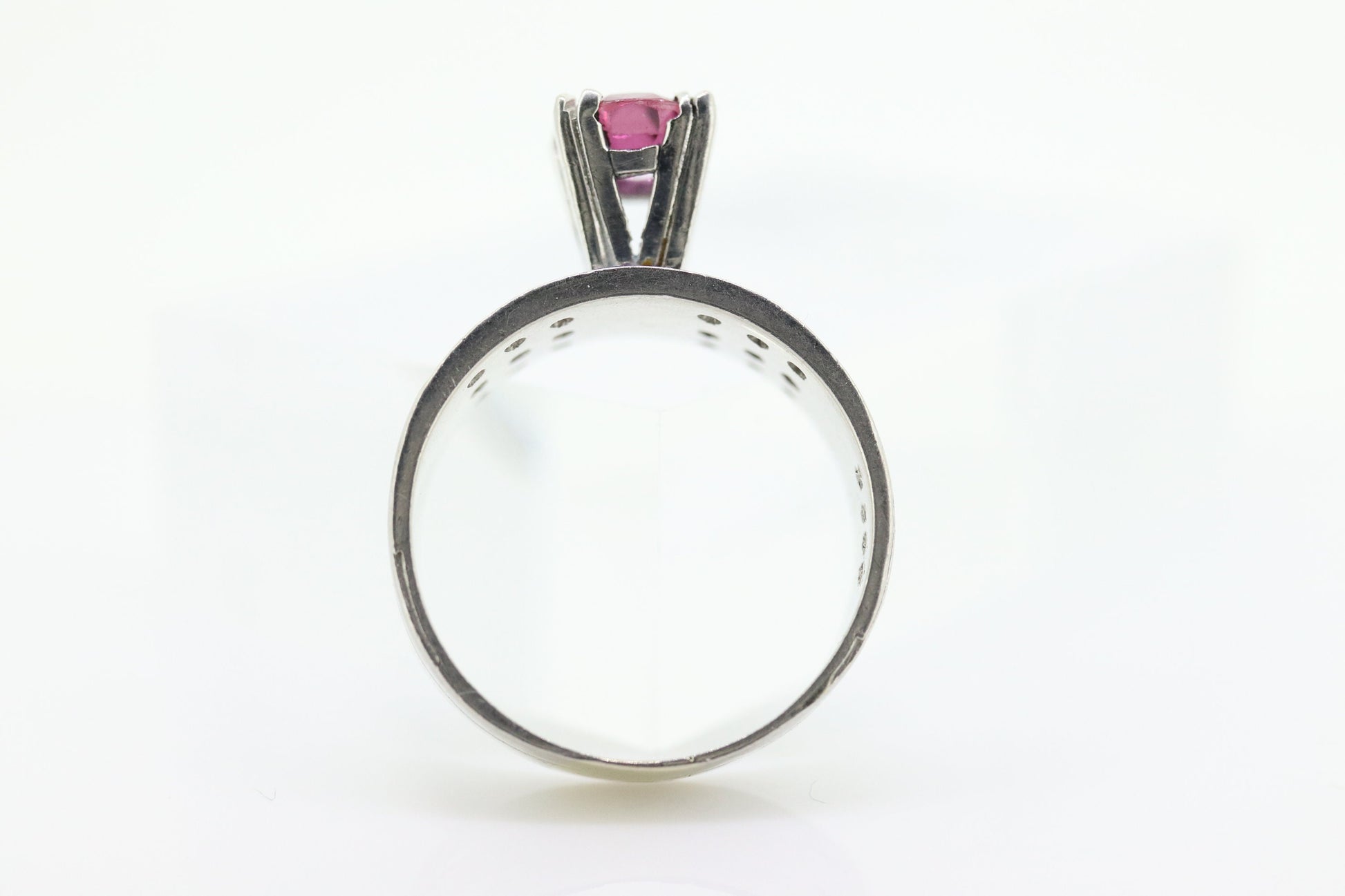 Natural Ruby Diamond Ring. PLATINUM Ruby Solitaire engagement ring. Oval ruby Platinum ring. Diamonds. Wide band. st(470)