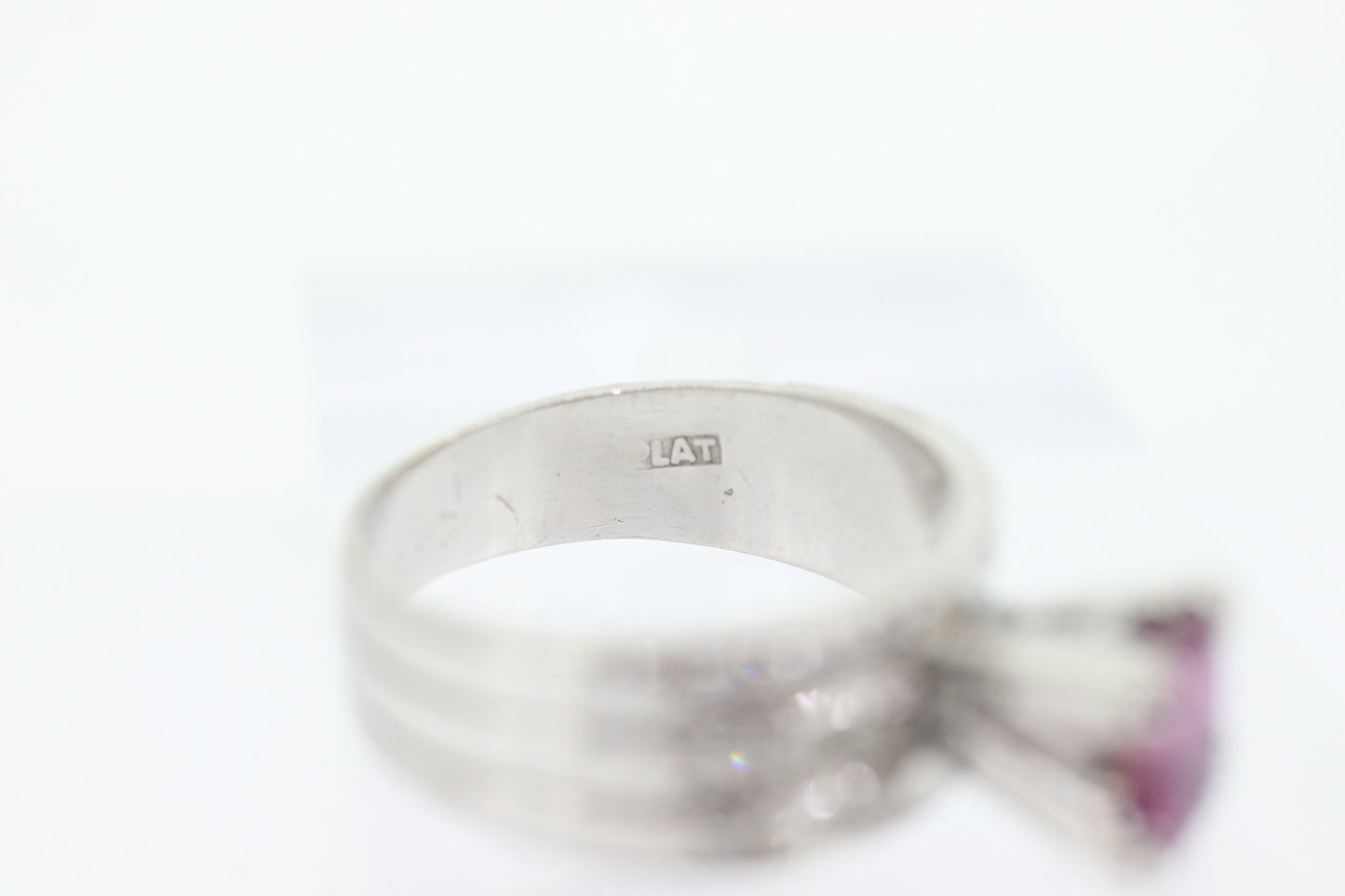 Natural Ruby Diamond Ring. PLATINUM Ruby Solitaire engagement ring. Oval ruby Platinum ring. Diamonds. Wide band. st(470)