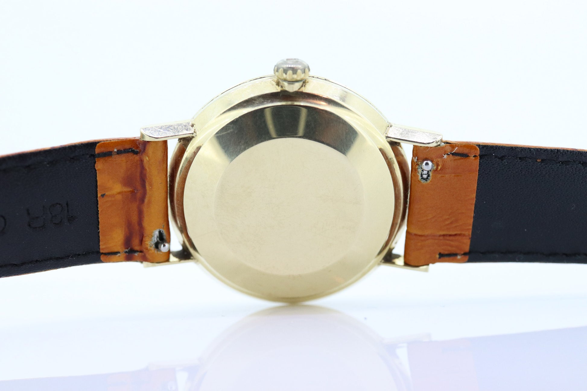 OMEGA Seamaster De Ville. 14k Yellow Gold Omega Automatic SEAMASTER DEVILLE. Mens Gold Watch. Date. (st368)
