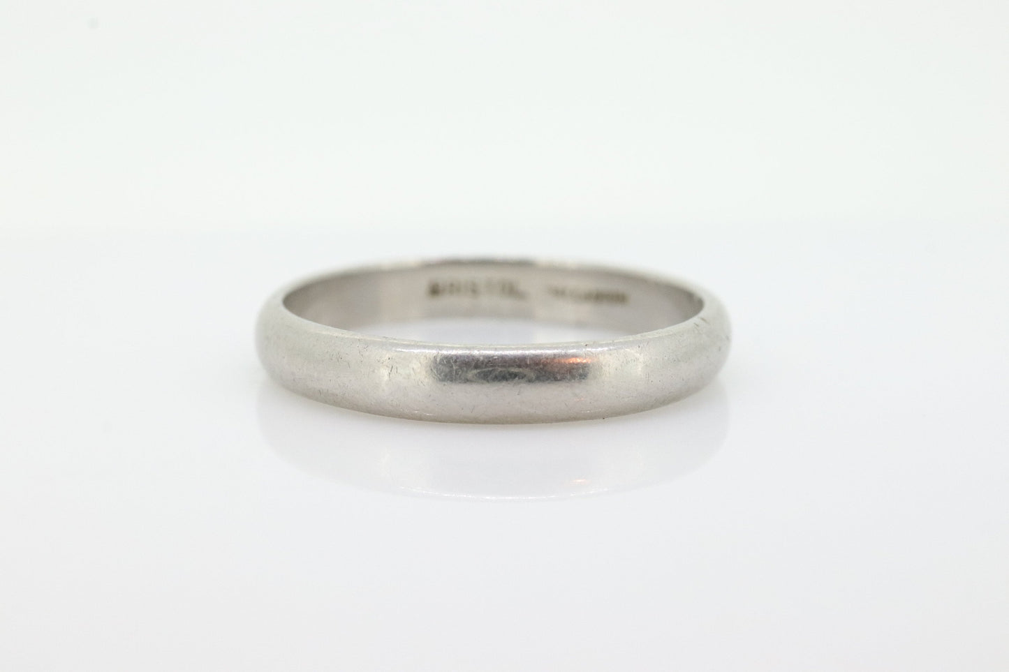 Palladium half round BRISTOL wedding band. Mens Palladium band. BRISTOL Palladium Band. Sz10.75. st(83)
