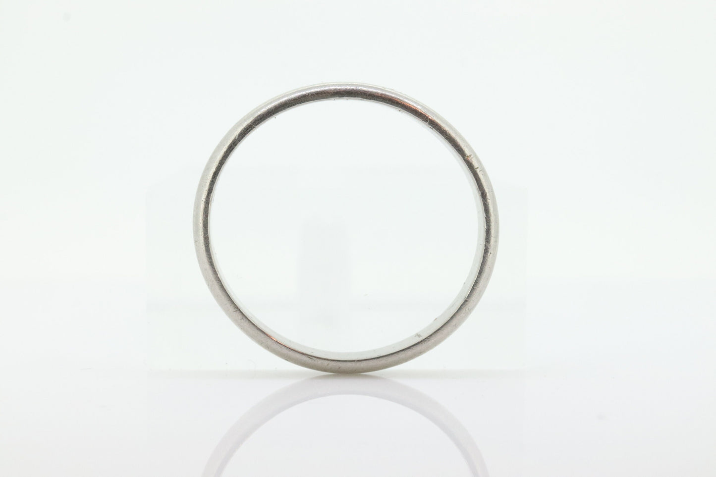 Palladium half round BRISTOL wedding band. Mens Palladium band. BRISTOL Palladium Band. Sz10.75. st(83)