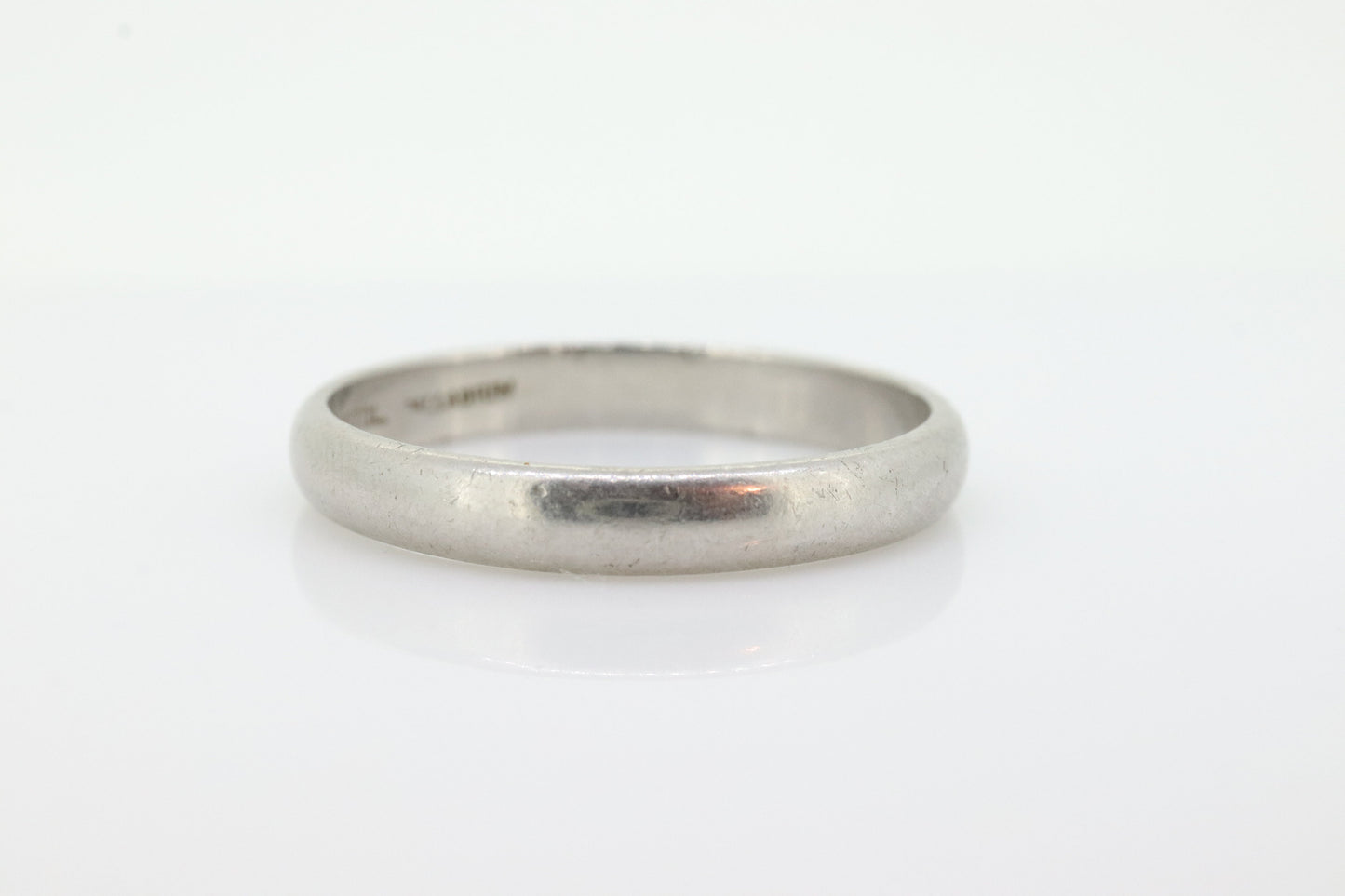 Palladium half round BRISTOL wedding band. Mens Palladium band. BRISTOL Palladium Band. Sz10.75. st(83)