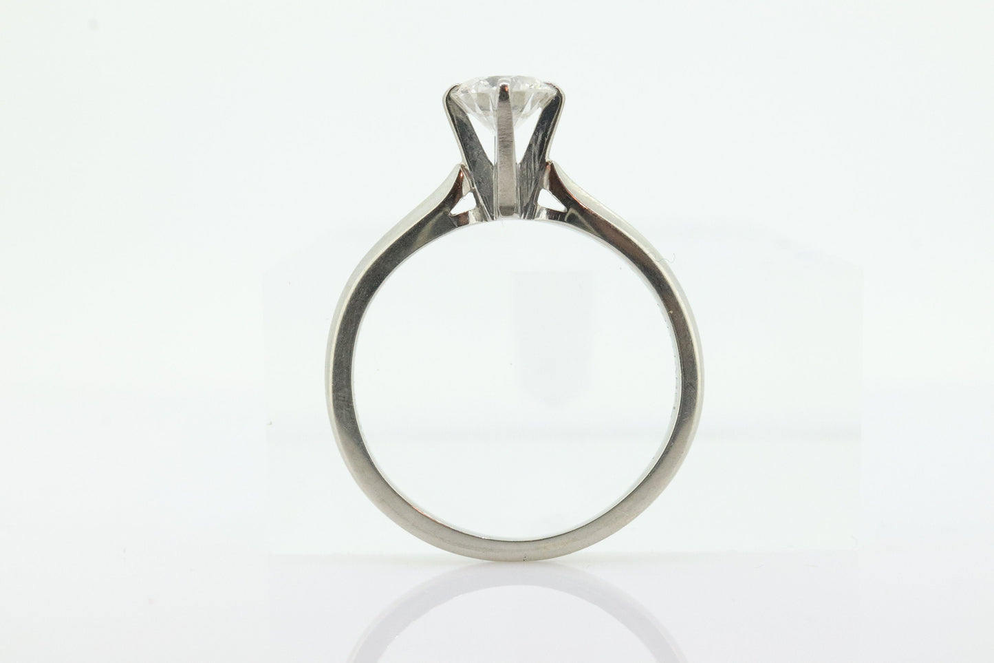 JABEL 18k 1/2ct Diamond Solitaire ring. Vintage 18k White Gold Diamond Engagement Ring JABEL. st(575)