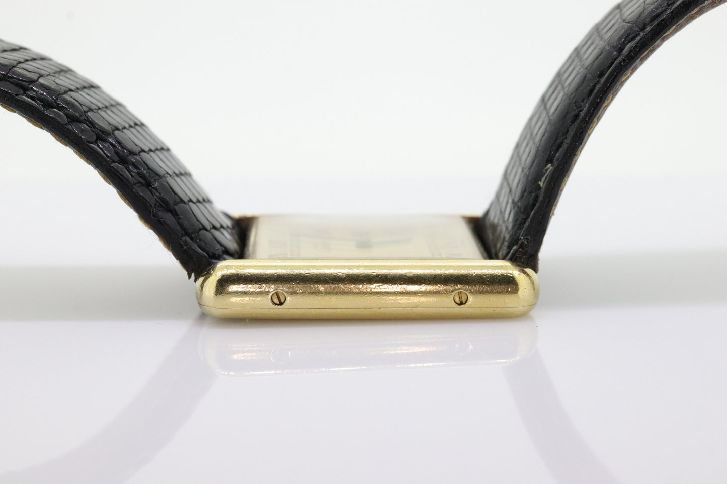 Vintage Must de Cartier Tank Watch. ARGENT Cartier 925 Vermeil Quartz Ardent Swiss Made. st(773)