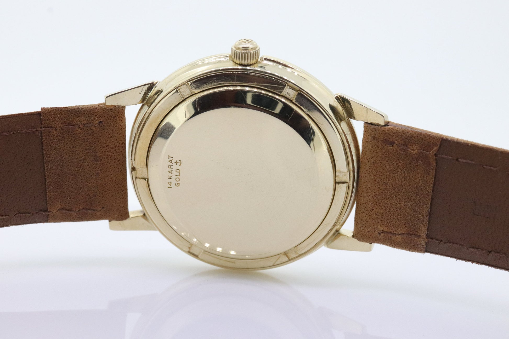 Ulysse Nardin Watch. 14k Yellow Gold Chronometer Swiss Manual Automatic Round Wristwatch. 34mm Mens Gold Watch. SERVICED. (st10-33)