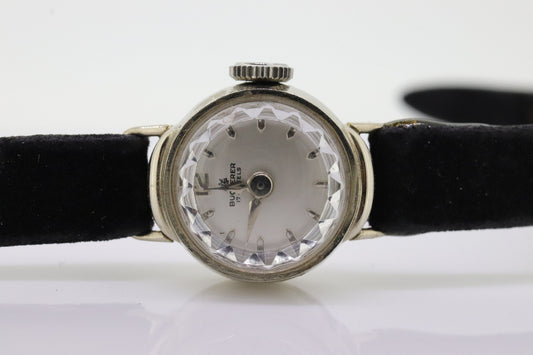 18k Bucherer Manual wristwatch. 18k White gold bezel SWISS manual watch. Minimalist design st(103/50)