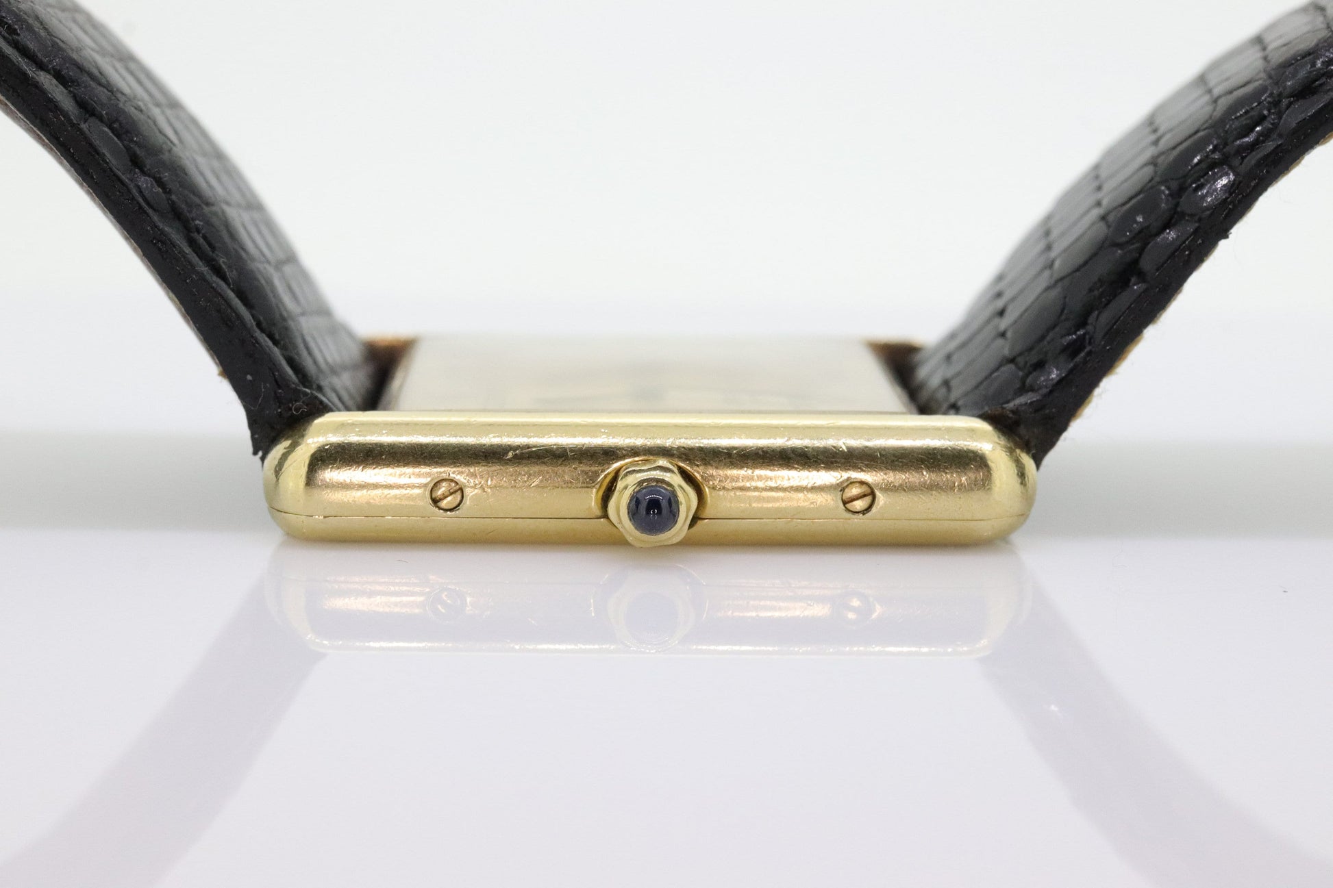 Vintage Must de Cartier Tank Watch. ARGENT Cartier 925 Vermeil Quartz Ardent Swiss Made. st(773)