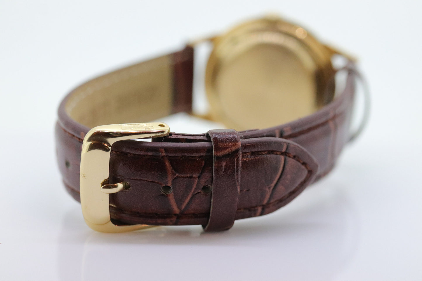 14k Hampden Wristwatch. Hampden Shock Resistant and Anti Magnetic Manual Mens watch. st315