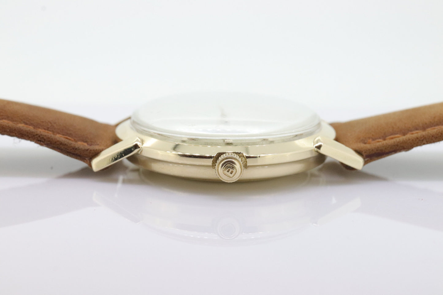 Ulysse Nardin Watch. 14k Yellow Gold Chronometer Swiss Manual Automatic Round Wristwatch. 34mm Mens Gold Watch. SERVICED. (st10-33)
