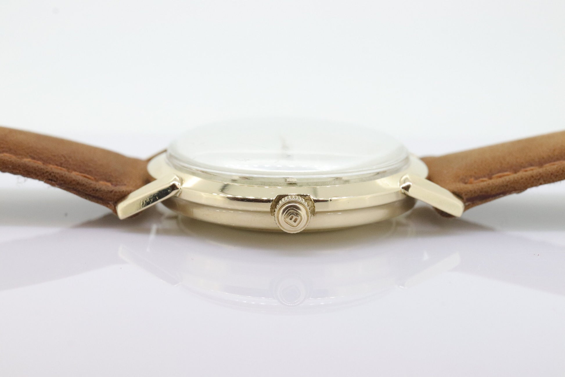 Ulysse Nardin Watch. 14k Yellow Gold Chronometer Swiss Manual Automatic Round Wristwatch. 34mm Mens Gold Watch. SERVICED. (st10-33)