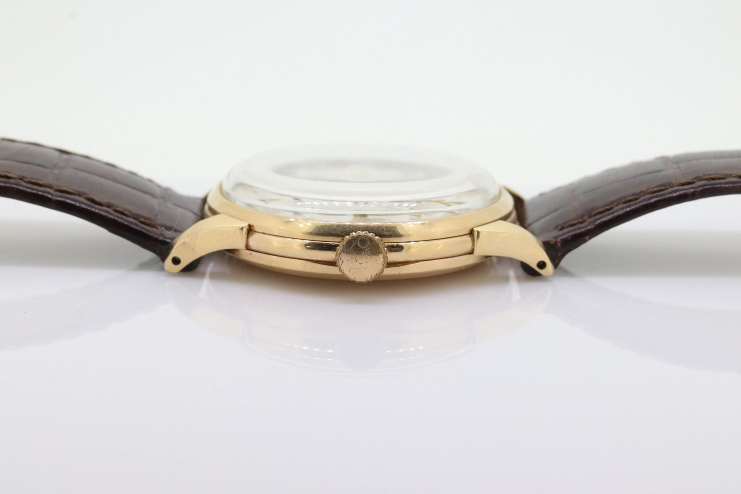 18K LONGINES Watch. Longines 18k Rose Gold Manual Watch. 30 Caliber 35mm ROUND Case