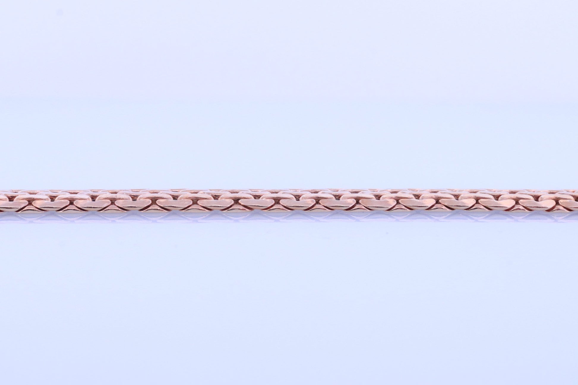 14k Yellow Bismark Chain Mesh Necklace. Sapphire Clasp Chain Mesh link Yellow gold Italian Byzantine Necklace. Sapphire Cabochon (st770)