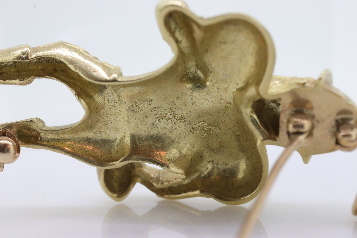 14k Houston Oilers Roughneck Football Pendant / Brooch. Larry Onesti Jewelry. American Football League AFL 1960s team.