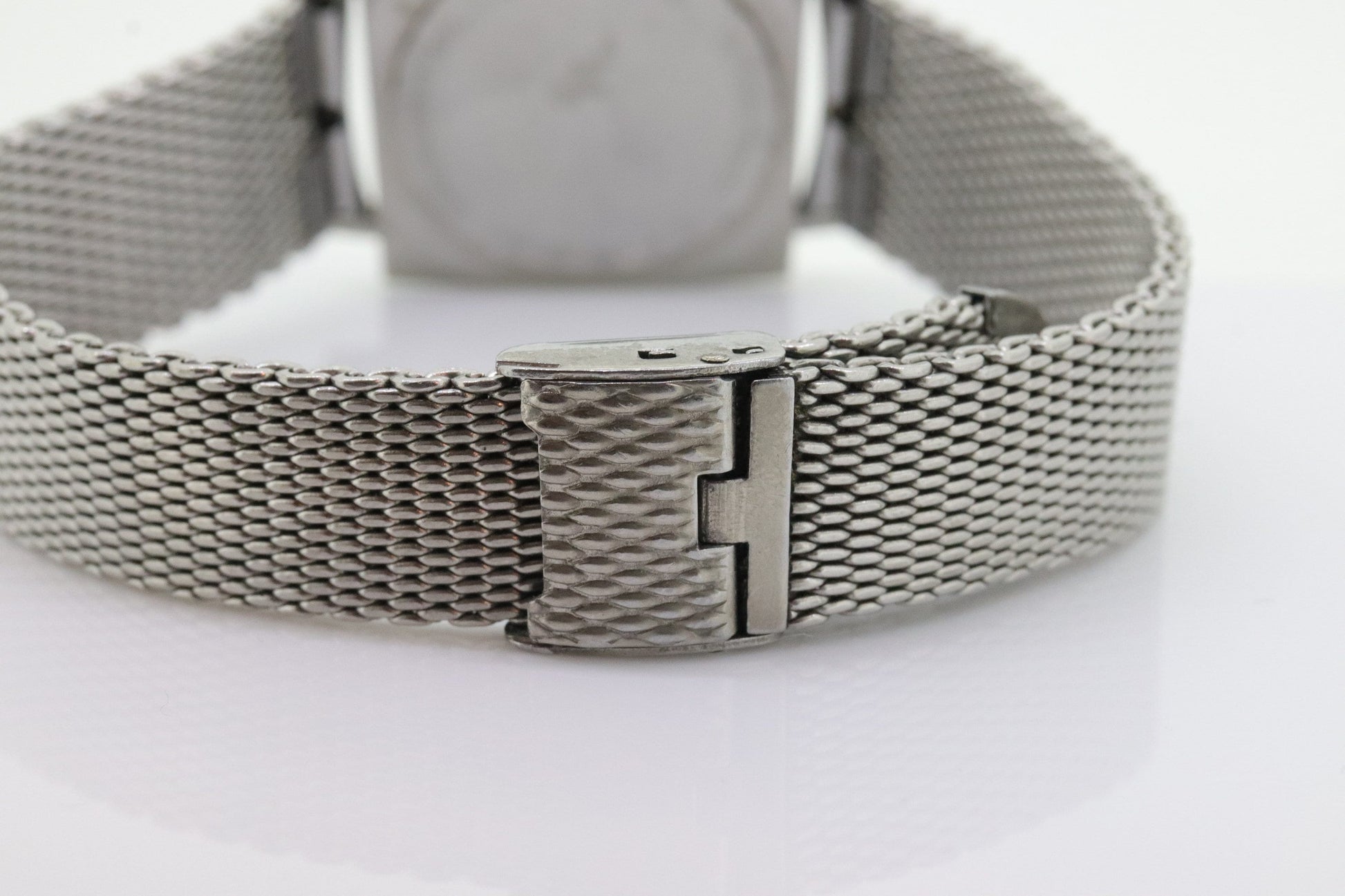 Lucien Piccard Square Tank Manual watch Mens. Stainless Steel. 72185 Windup.