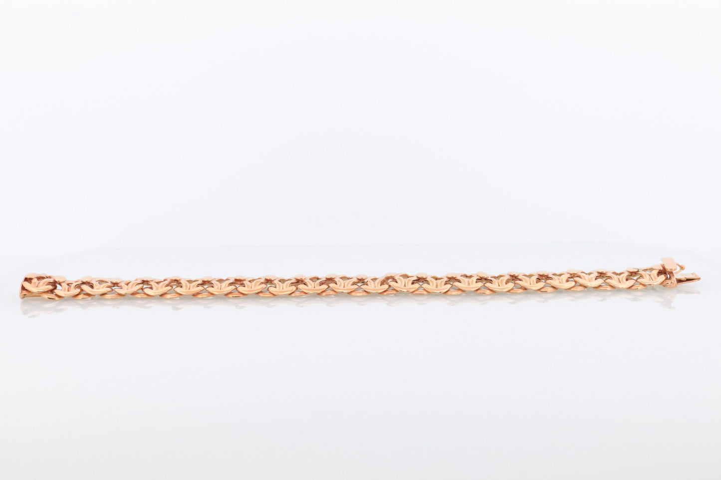 10k Infinity Wide Double LINK X Chain Bracelet. 10k Yellow Gold Infinity S Specialty Link Bracelet ITALY. st(424)