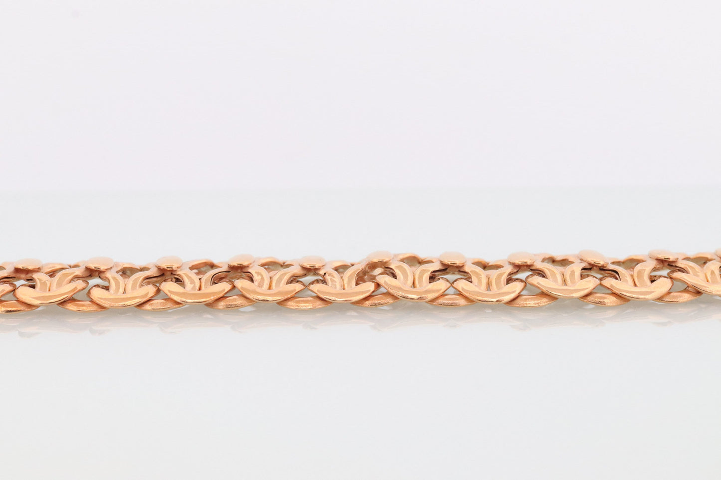 10k Infinity Wide Double LINK X Chain Bracelet. 10k Yellow Gold Infinity S Specialty Link Bracelet ITALY. st(424)