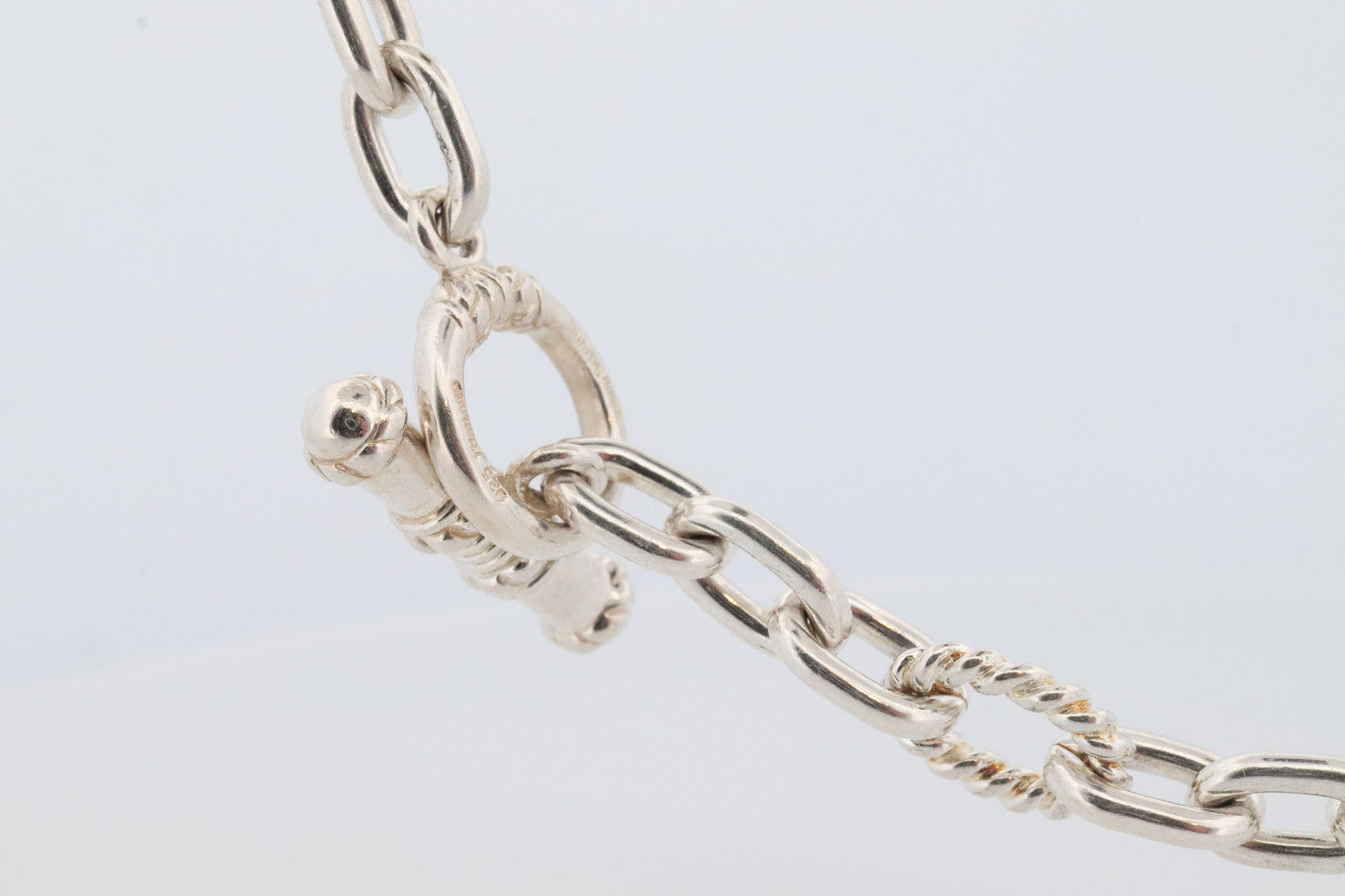 Authentic Judith Ripka JR Sterling Silver Pearl 34in Necklace, Judith Ripka 925 Silver Oval Cable Link Adjustable Convertible Long