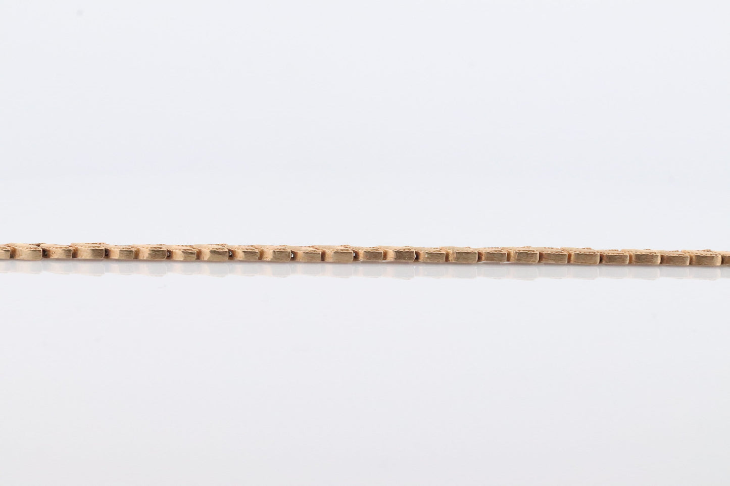 10k Wheat Stem Flexible Bracelet. Solid 10k Yellow Gold Wheat double Leaf design Bracelet. st(111)