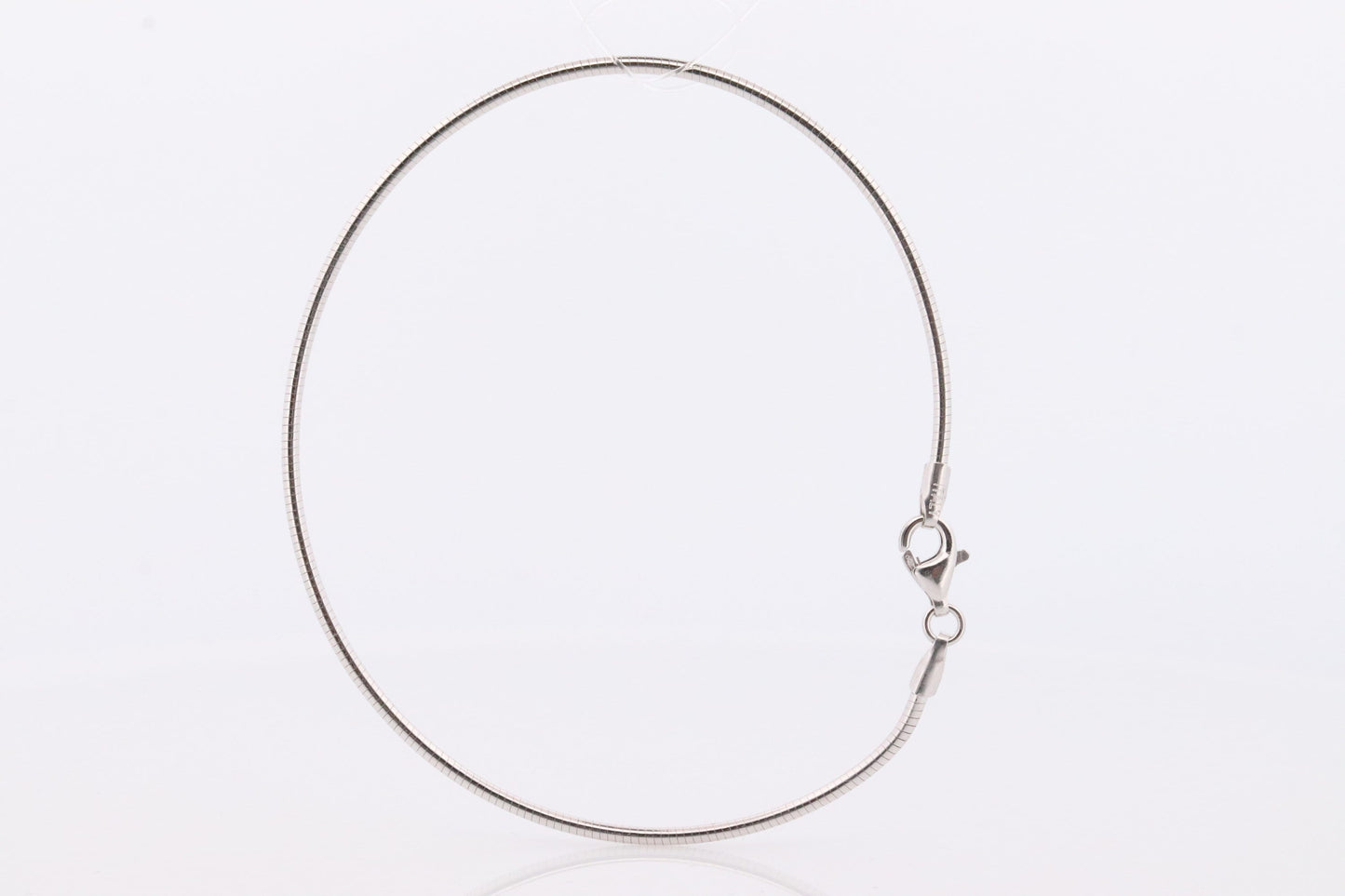 18k Snake Chain Bracelet. 18k White gold Omega chain. MILOR Italy Bracelet One of a kind. Snake Link Omega Bracelet