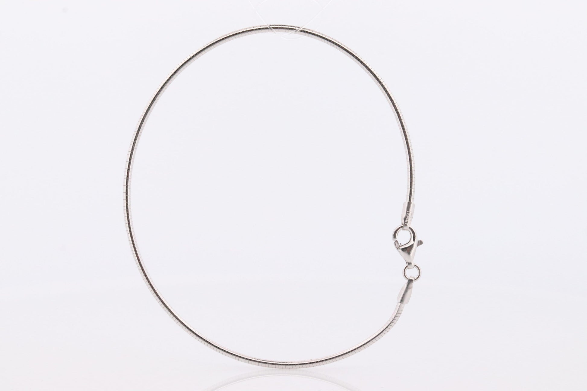 18k Snake Chain Bracelet. 18k White gold Omega chain. MILOR Italy Bracelet One of a kind. Snake Link Omega Bracelet
