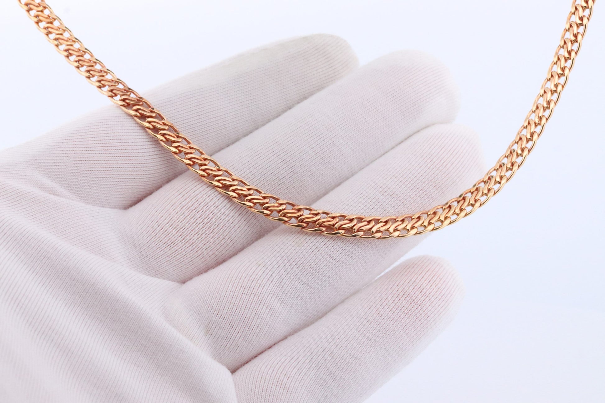 14k Yellow ChainMail Mesh Necklace.Round Clasp Infinity link Yellow gold Italian Byzantine Necklace. Weave Necklace