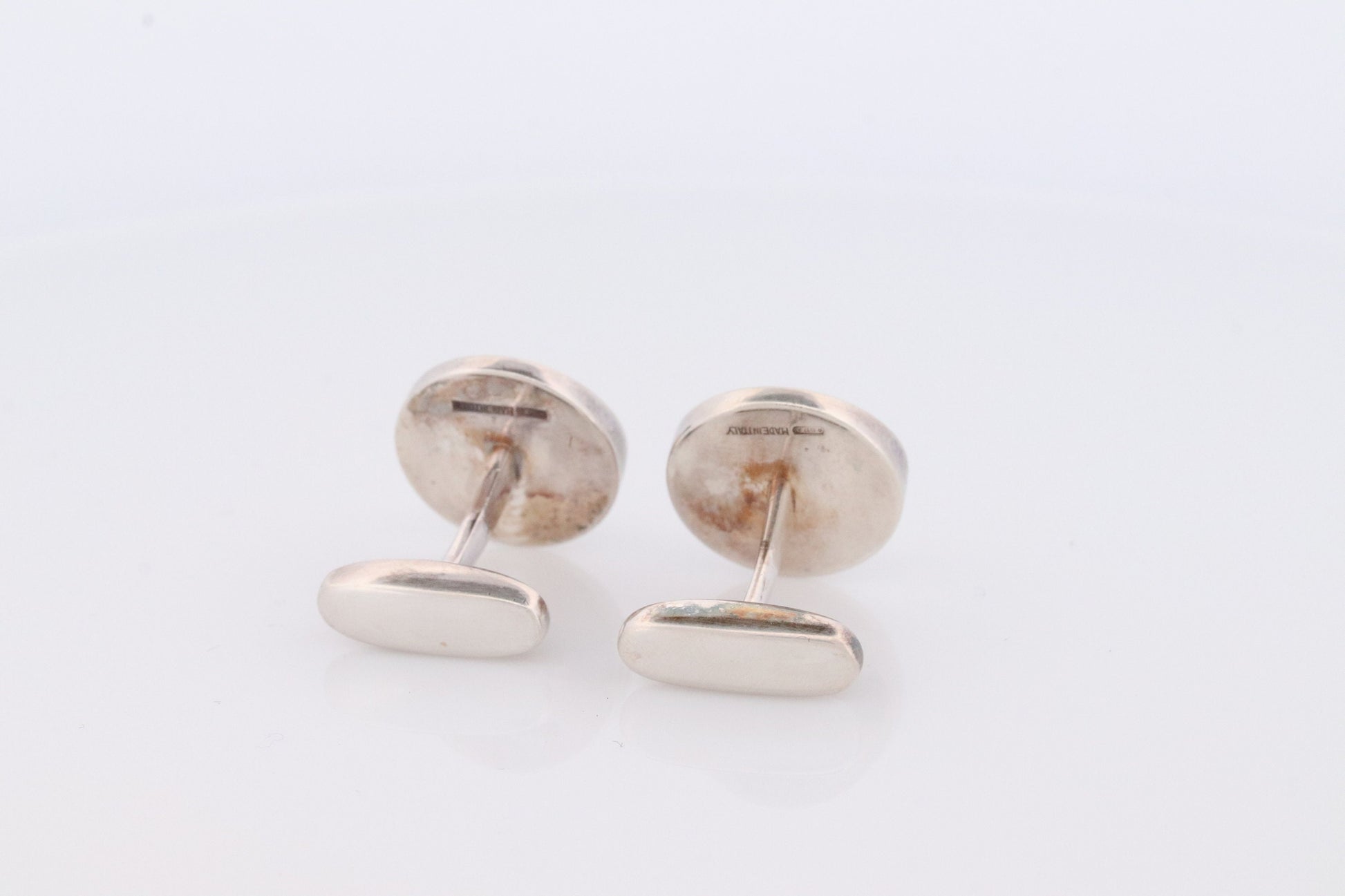 Bvlgari Sterling Silver Cufflinks. Bulgari ROMA 925 Button Cufflinks.