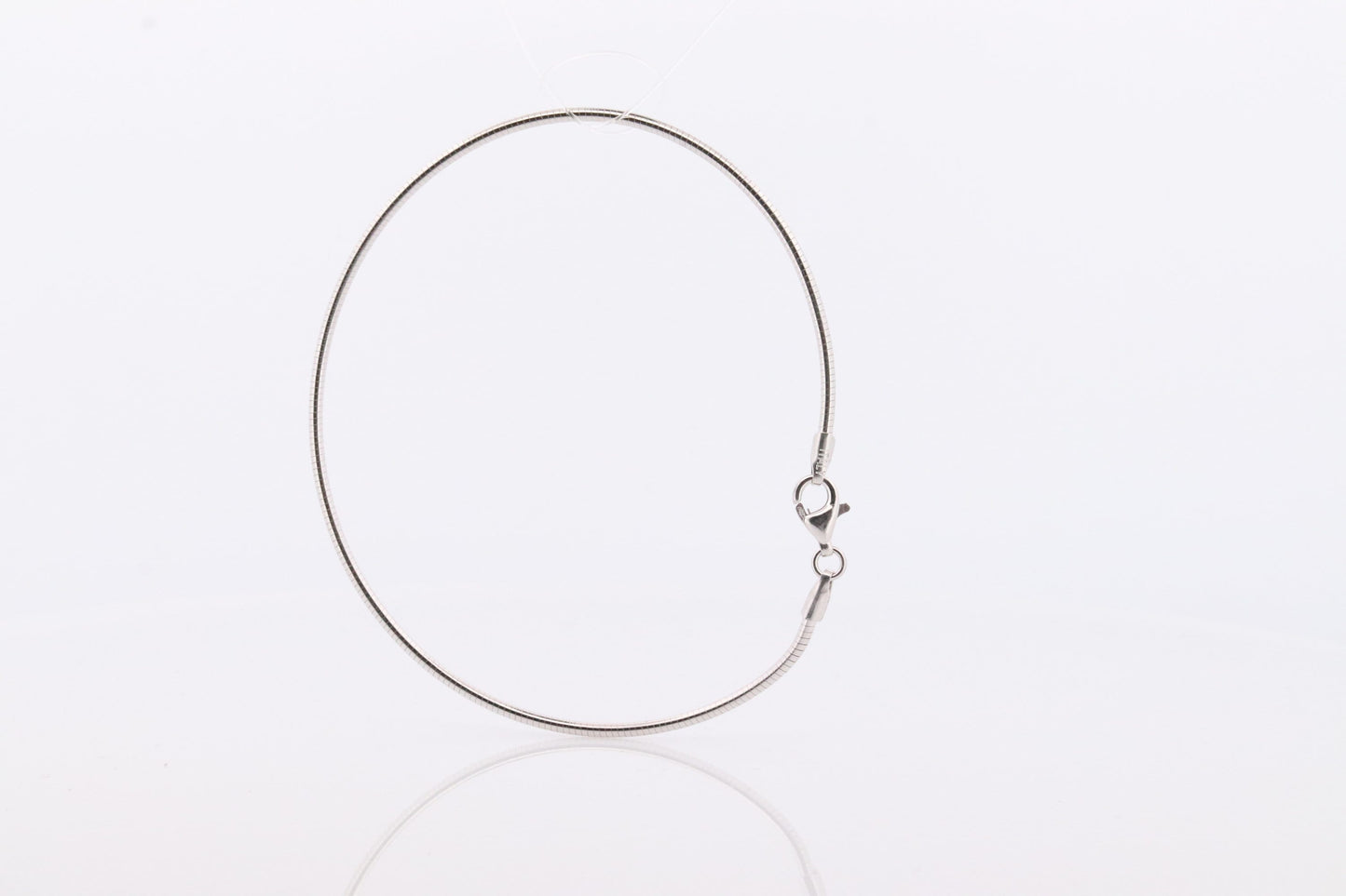 18k Snake Chain Bracelet. 18k White gold Omega chain. MILOR Italy Bracelet One of a kind. Snake Link Omega Bracelet