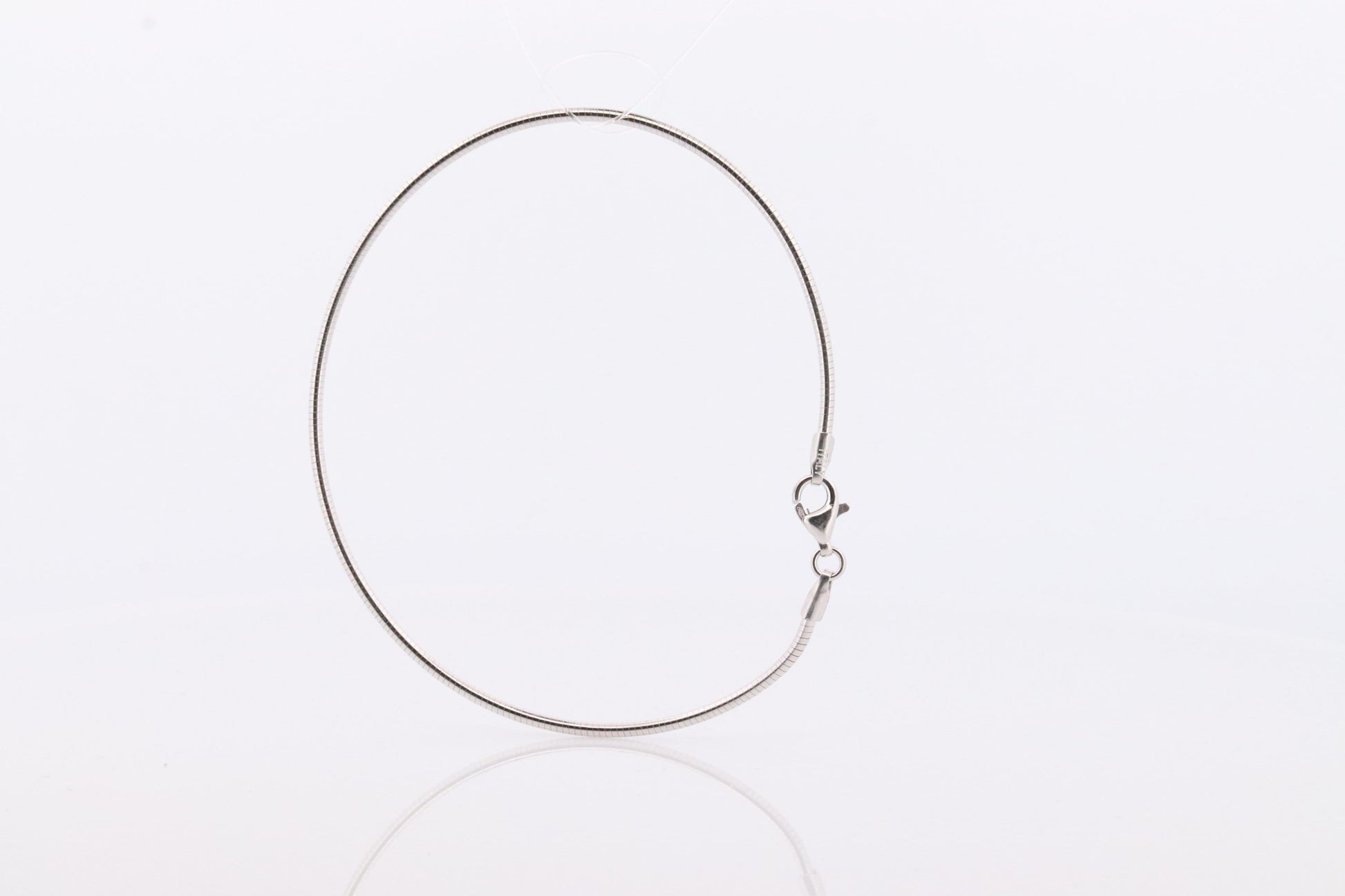 18k Snake Chain Bracelet. 18k White gold Omega chain. MILOR Italy Bracelet One of a kind. Snake Link Omega Bracelet