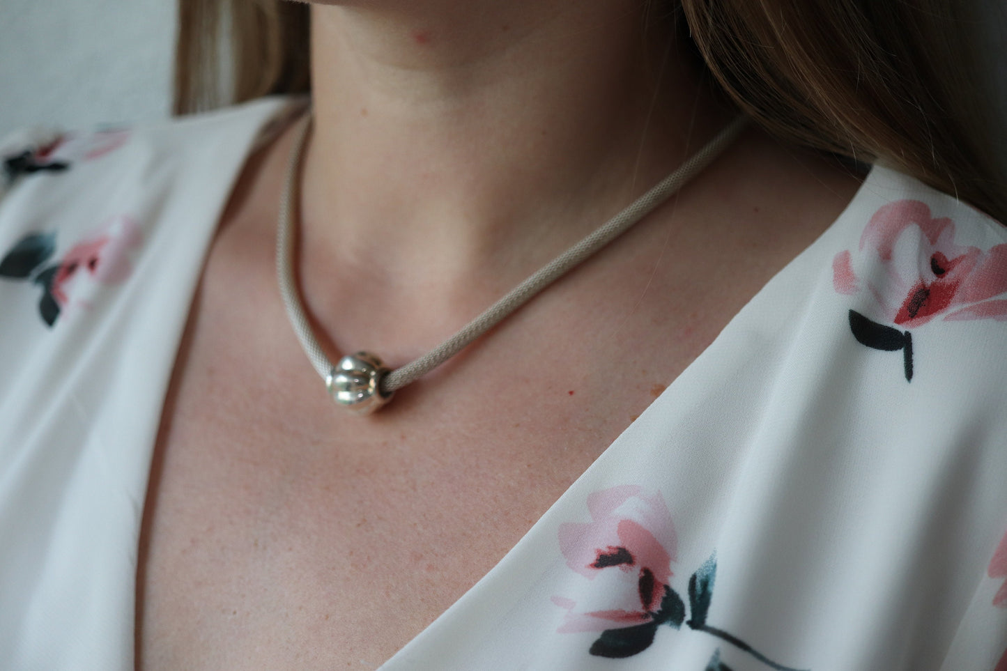 Round Mesh Necklace. Sterling Silver 925 Heavy Pumpkin Pendant Slide on Hollow round mesh necklace. Chocker Collar Necklace