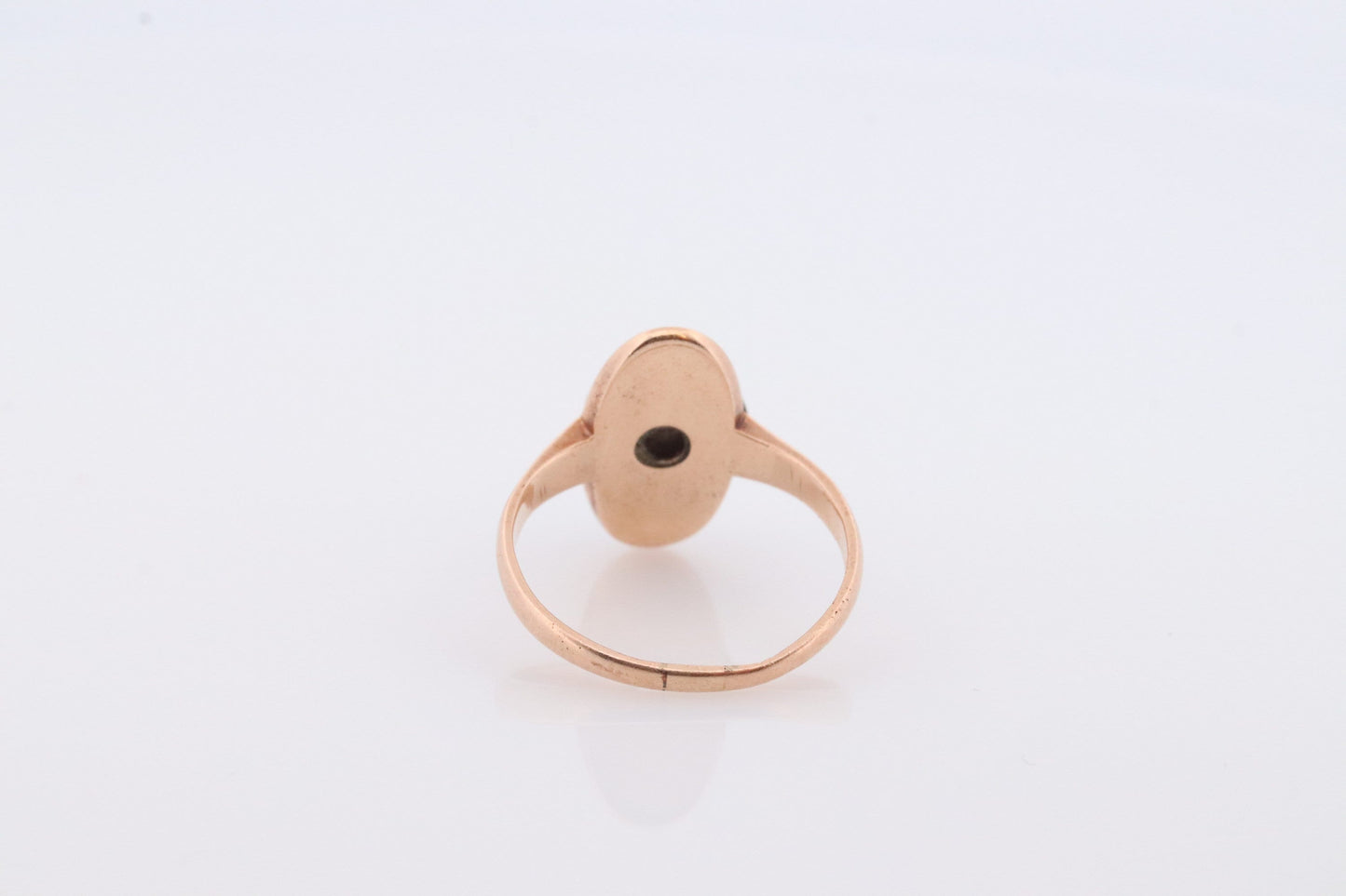 Antique Onyx and Diamond Ring. 14k Yellow Gold Onyx and Old Mine cut Diamond ring. Mourning Victorian Antique ring. Enamel Design.