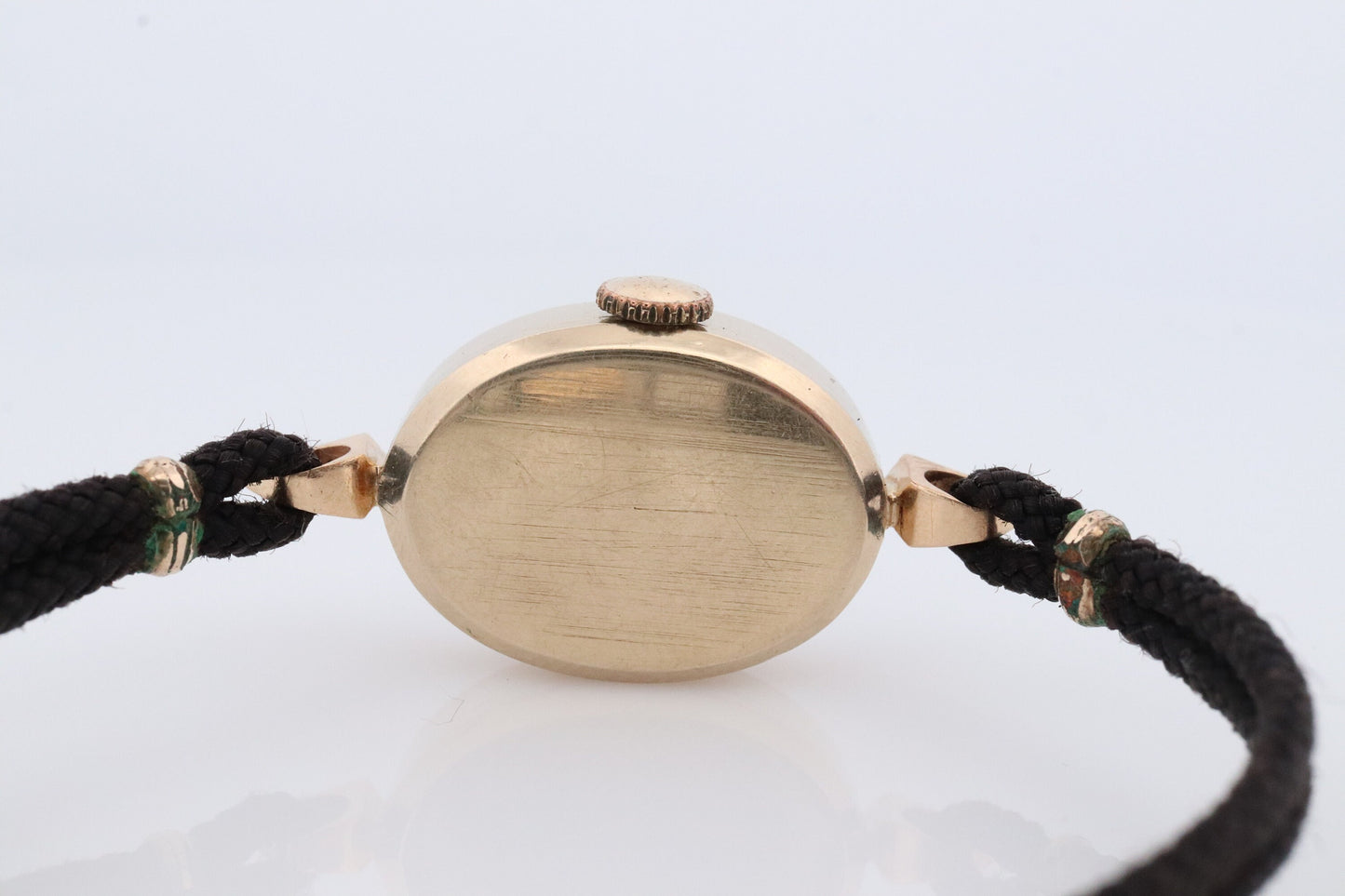 14k Rolex Womens Cocktail Watch. 14k gold Manual Windup. 1950s Ladies Rolex Cable Watch. Rolex Cord wristwatch.