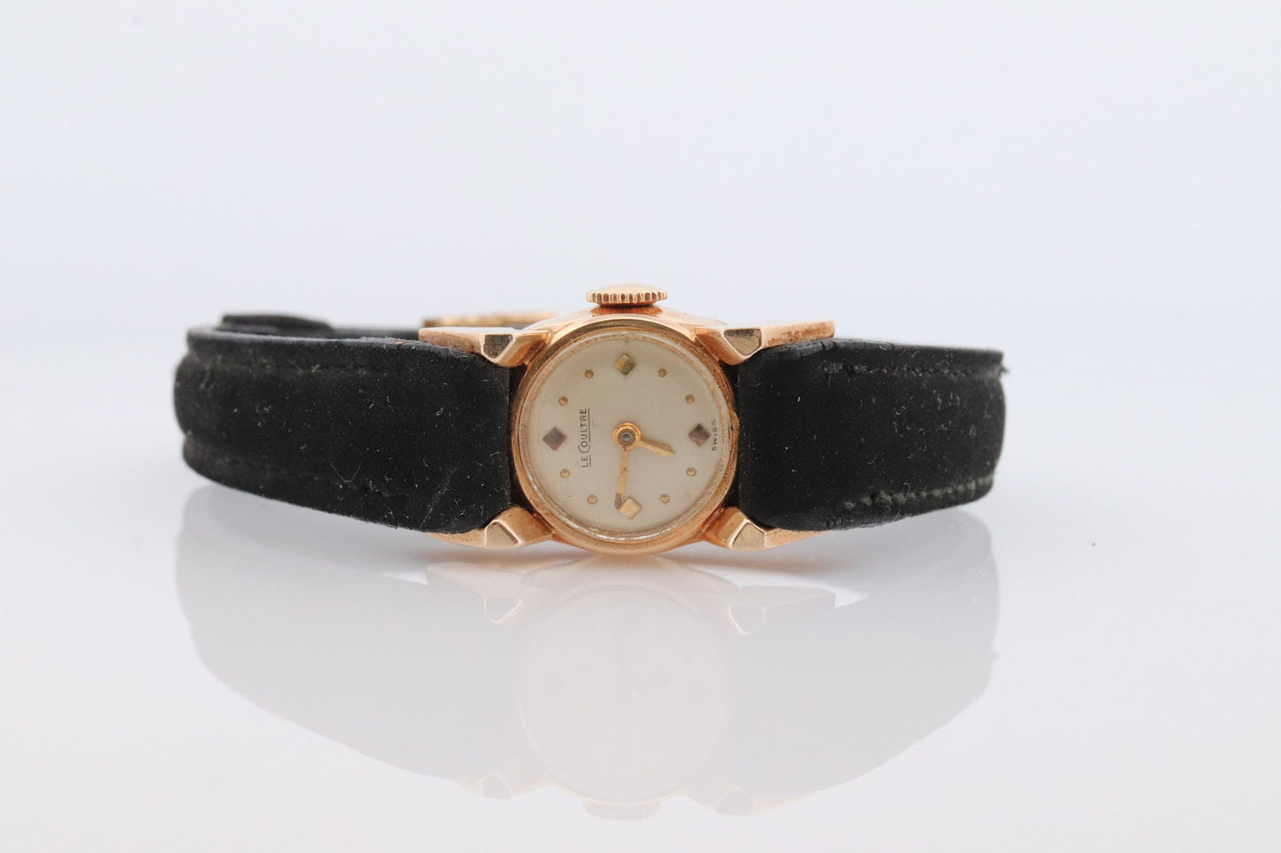14k Le Coultre Swiss Mechanical watch. 14k LeCoultre Ladies Womens Wristwatch. LeCoultre Swiss 1960s