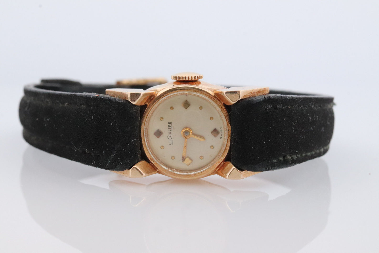 14k Le Coultre Swiss Mechanical watch. 14k LeCoultre Ladies Womens Wristwatch. LeCoultre Swiss 1960s