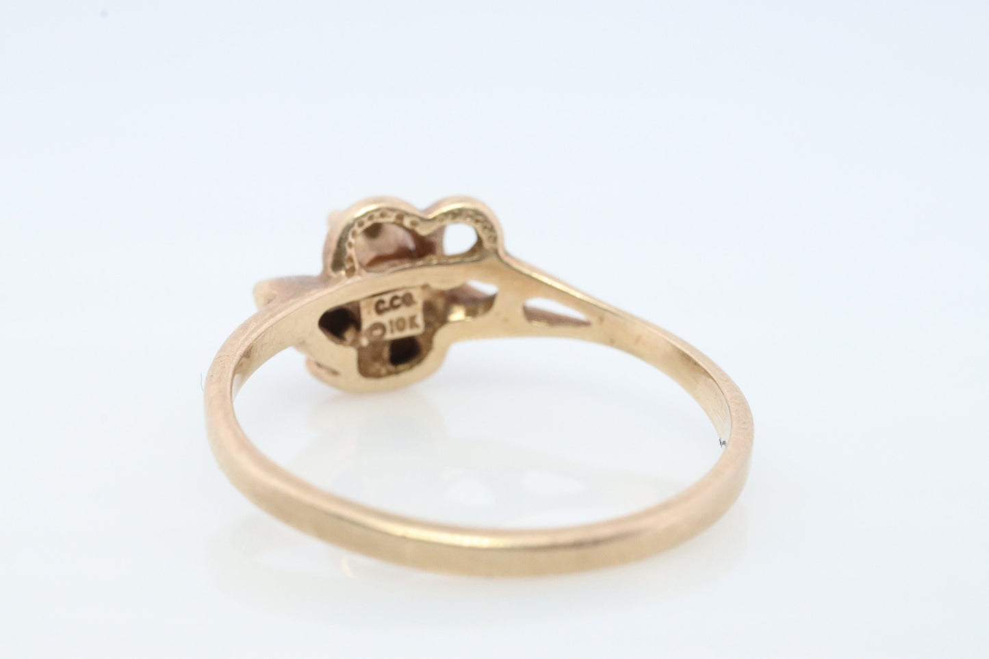 Black Hills Gold Ring. Diamond Ring. 10k Multi-Tone Gold. Dainty Black Hills Gold Design with diamond. Solitaire diamond Band